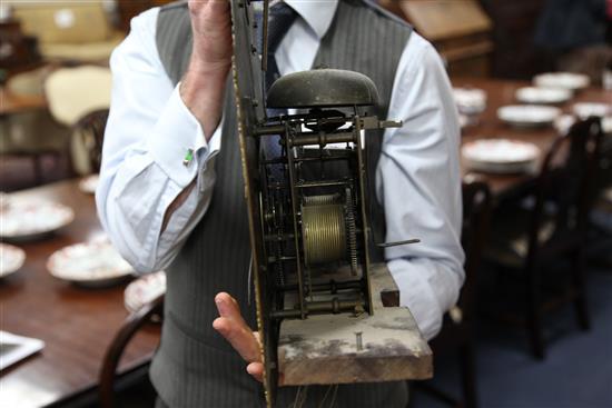 Jasper Taylor, Holborn, London. A mid 18th century walnut eight day longcase clock, 7ft 10in.